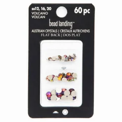 Mixed Round Flatback Austrian Crystals, 60ct. by Bead Landing™