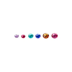 Mixed Round Flatback Austrian Crystals, 60ct. by Bead Landing™