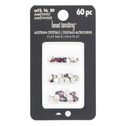 Mixed Round Flatback Austrian Crystals, 60ct. by Bead Landing™
