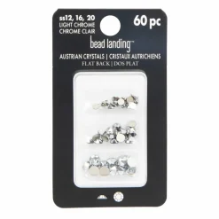 Mixed Round Flatback Austrian Crystals, 60ct. by Bead Landing™