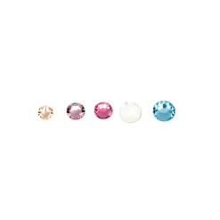 Mixed Round Flatback Austrian Crystals, 60ct. by Bead Landing™