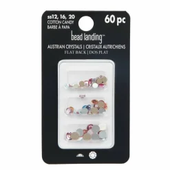 Mixed Round Flatback Austrian Crystals, 60ct. by Bead Landing™