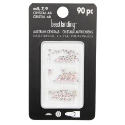 Mixed Round Flatback Austrian Crystals, 90ct. by Bead Landing™