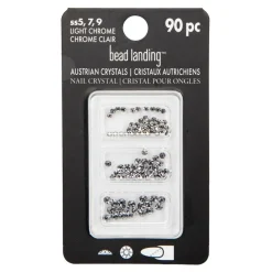 Mixed Round Flatback Austrian Crystals, 90ct. by Bead Landing™