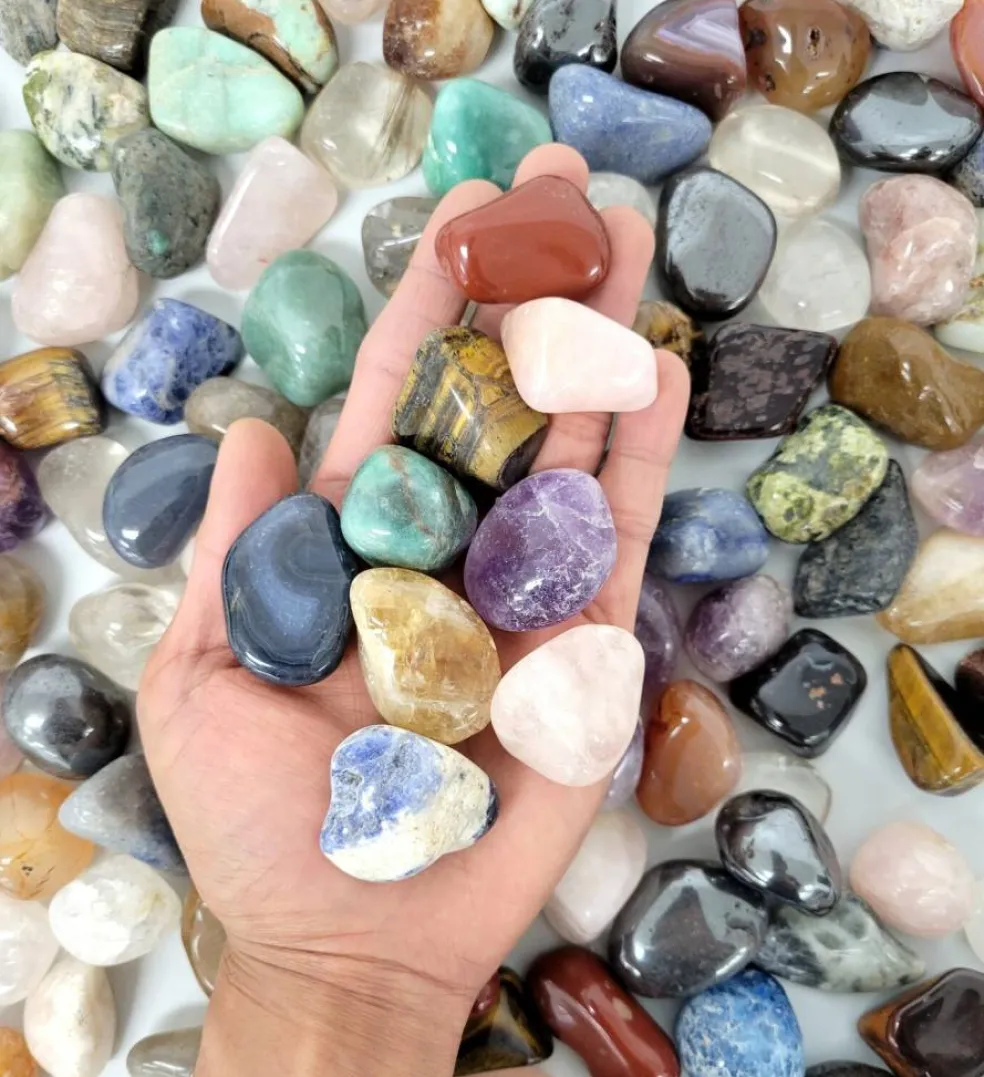 Mixed Tumbled Stones Bulk - Large Size