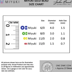 Miyuki® 11/0 Glass Seed Beads, 22g