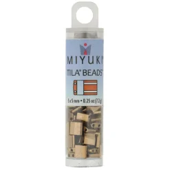 Miyuki® Tila® 5mm 2-Hole Square Glass Seed Beads