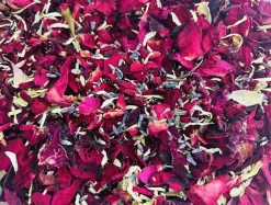 1200ml Wedding Confetti Dried Flower Petals, 100% Natural & Biodegradable Red Rose, Lavender & Jasmine Mix, Real Dried Petals for Wedding Toss, Flower Girl Baskets & Romantic Table Decor (115g)