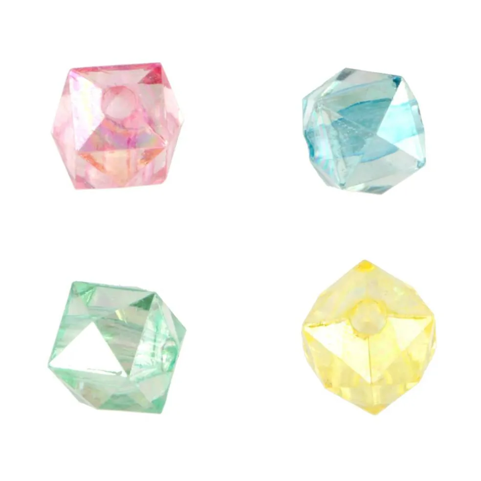 7.5mm AB Pastel Geometric Plastic Beads, 250ct. by Bead Landing™