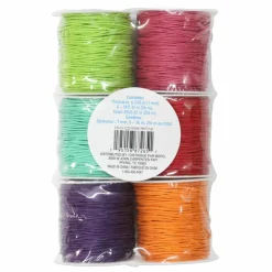 1mm Brights Waxed Cording Pack by Creatology™