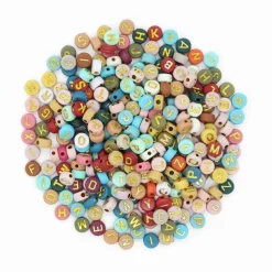 7mm Dark Round Plastic Alphabet Beads, 400ct. by Bead Landing™
