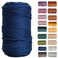 5mm Egyptian Giza Cotton Macrame Cord | Single Strand Macrame Cord
