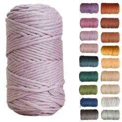 5mm Egyptian Giza Cotton Macrame Cord | Single Strand Macrame Cord