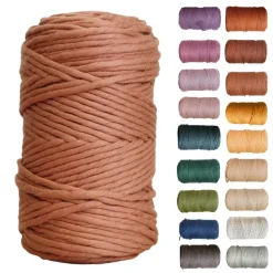 5mm Egyptian Giza Cotton Macrame Cord | Single Strand Macrame Cord