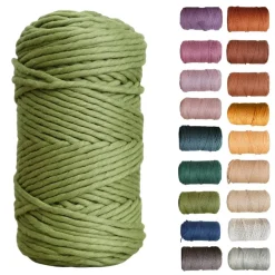 5mm Egyptian Giza Cotton Macrame Cord | Single Strand Macrame Cord
