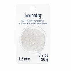 1.2mm Glass Micro Rhinestones by Bead Landing™, 0.7oz.