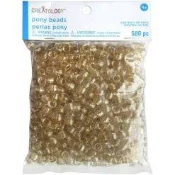 9mm Glitter Pony Beads by Creatologyâ„¢