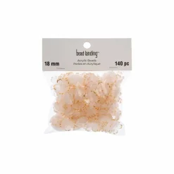 18mm Gold Tipped Acrylic Flower Beads, 140ct. by Bead Landing™