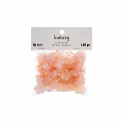 18mm Gold Tipped Acrylic Flower Beads, 140ct. by Bead Landing™
