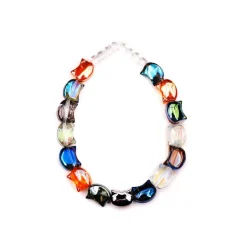9.5mm Multicolor Cat Glass Beads by Bead Landing™