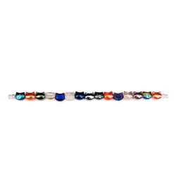 9.5mm Multicolor Cat Glass Beads by Bead Landing™