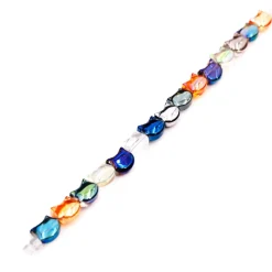 9.5mm Multicolor Cat Glass Beads by Bead Landing™