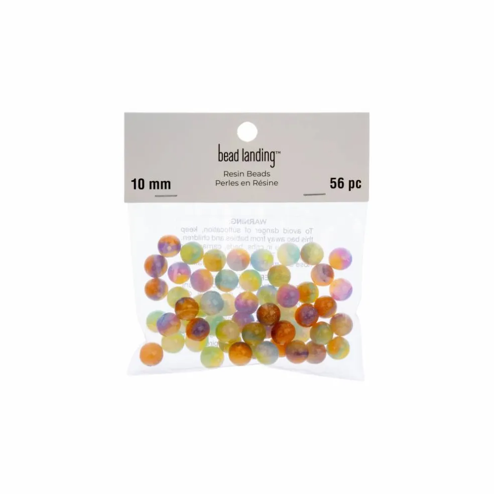 10mm Multicolor Celestial Shimmer Acrylic Round Craft Beads, 56ct. by Bead Landing™