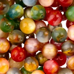 10mm Multicolor Gold Shimmer Resin Round Craft Beads, 56ct. by Bead Landing™