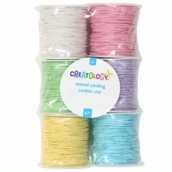 1mm Pastel Waxed Cording Pack by Creatology™