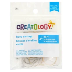 20mm Silver & Gold Hoop Earrings by Creatology™