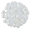 7.4mm White AB Flatback Plastic Pearl Hearts, 300ct. by Bead Landing™