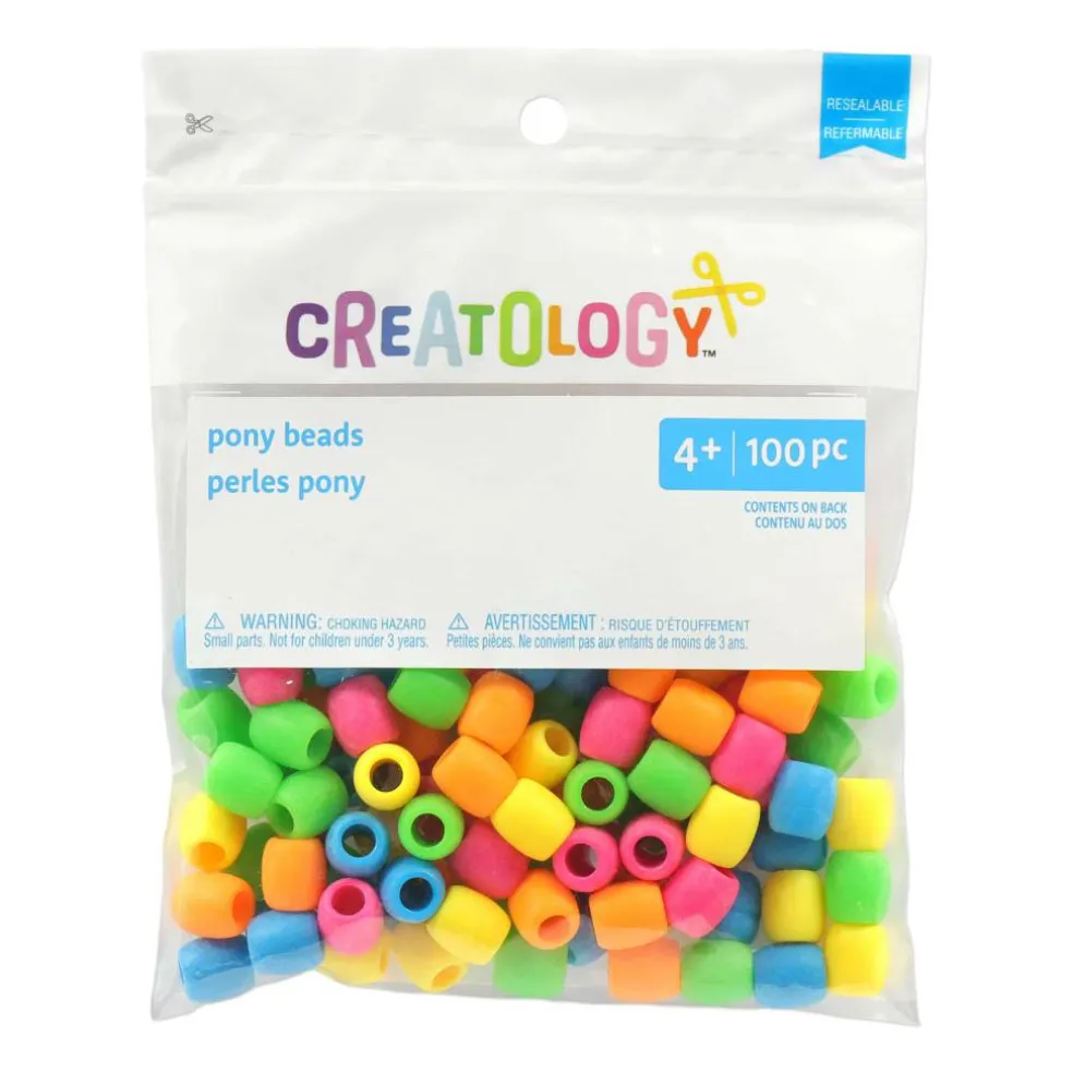 10mm x 12mm Pony Beads, 100ct. by Creatology™