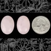25mm x 18mm Rose Quartz Cabochons - Set of Two - STC12