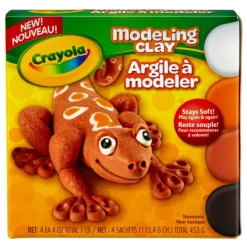 Modeling Clay 1 Lb Assortment Blk Wht Org Brn