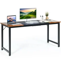 Modern Computer Desk Large 63 Inch Writing Workstation