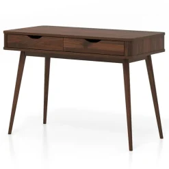 Modern 43.5 Inch Computer Desk with Drawers for Small Apartments or Offices