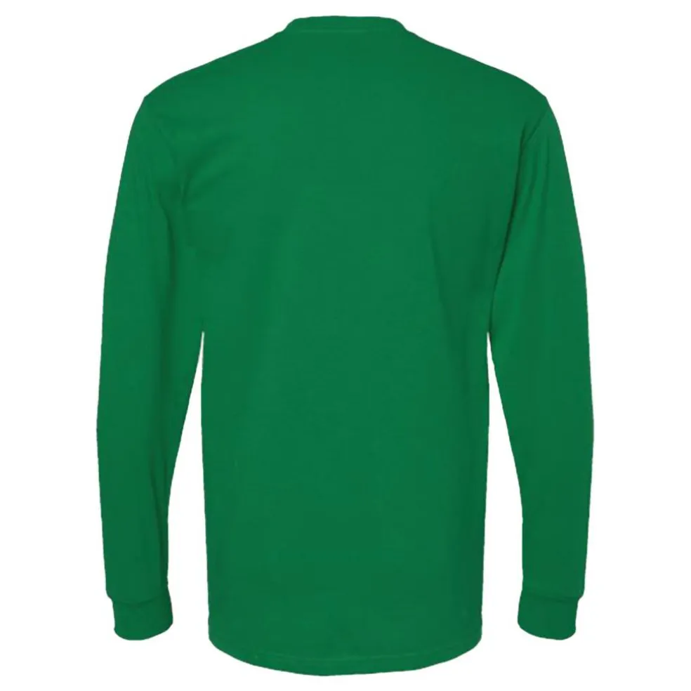 M&O Men's Gold Soft Touch Long Sleeve T-Shirt, Blank Tee for Vinyl Printing & DIY Projects