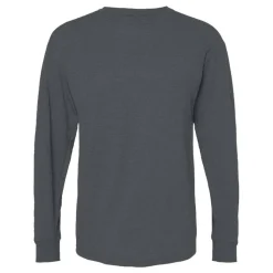M&O Men's Gold Soft Touch Long Sleeve T-Shirt, Blank Tee for Vinyl Printing & DIY Projects