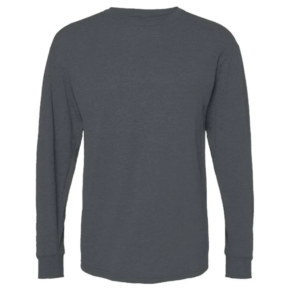 M&O Men's Gold Soft Touch Long Sleeve T-Shirt, Blank Tee for Vinyl Printing & DIY Projects