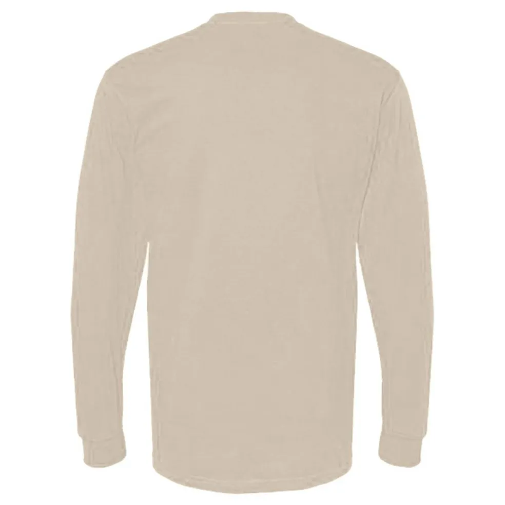 M&O Men's Gold Soft Touch Long Sleeve T-Shirt, Blank Tee for Vinyl Printing & DIY Projects