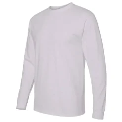 M&O Men's Gold Soft Touch Long Sleeve T-Shirt, Blank Tee for Vinyl Printing & DIY Projects