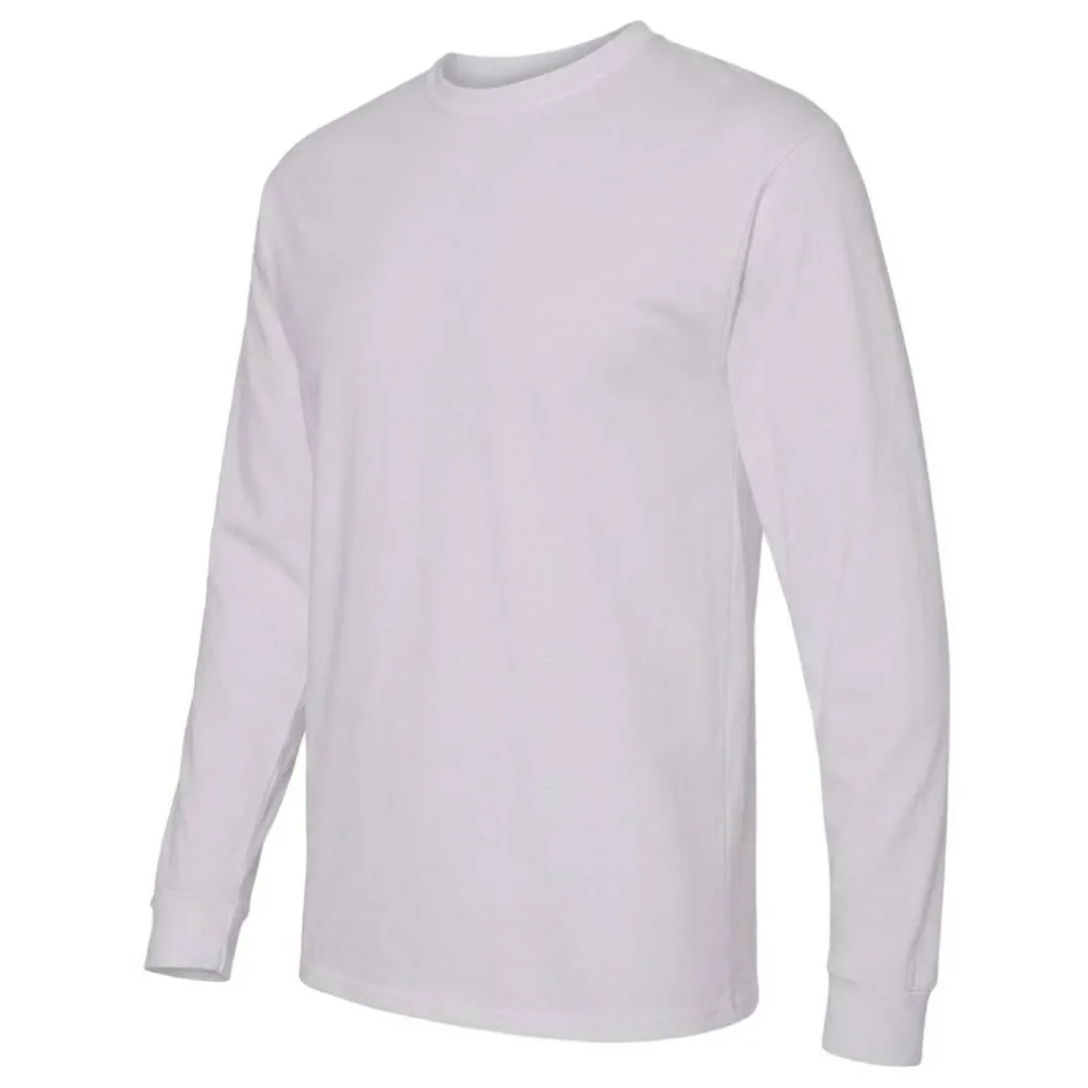 M&O Men's Gold Soft Touch Long Sleeve T-Shirt, Blank Tee for Vinyl Printing & DIY Projects