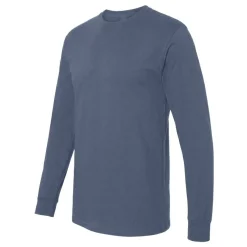 M&O Men's Gold Soft Touch Long Sleeve T-Shirt, Blank Tee for Vinyl Printing & DIY Projects