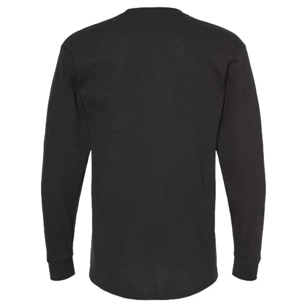 M&O Men's Gold Soft Touch Long Sleeve T-Shirt, Blank Tee for Vinyl Printing & DIY Projects