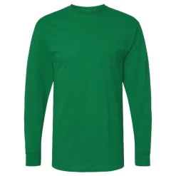 M&O Men's Gold Soft Touch Long Sleeve T-Shirt, Blank Tee for Vinyl Printing & DIY Projects