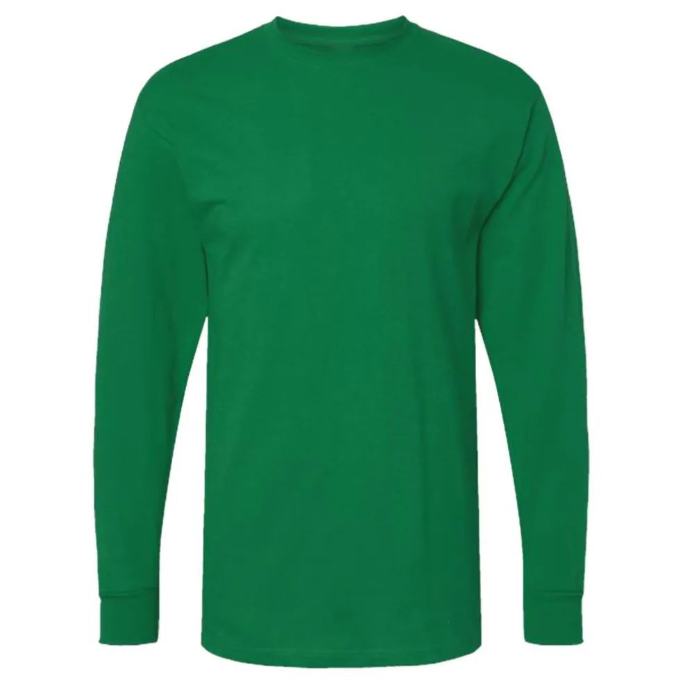 M&O Men's Gold Soft Touch Long Sleeve T-Shirt, Blank Tee for Vinyl Printing & DIY Projects
