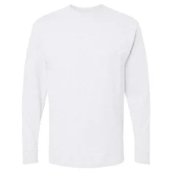 M&O Men's Gold Soft Touch Long Sleeve T-Shirt, Blank Tee for Vinyl Printing & DIY Projects