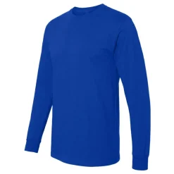 M&O Men's Gold Soft Touch Long Sleeve T-Shirt, Blank Tee for Vinyl Printing & DIY Projects