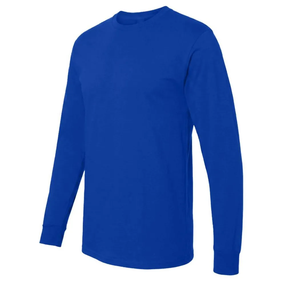 M&O Men's Gold Soft Touch Long Sleeve T-Shirt, Blank Tee for Vinyl Printing & DIY Projects
