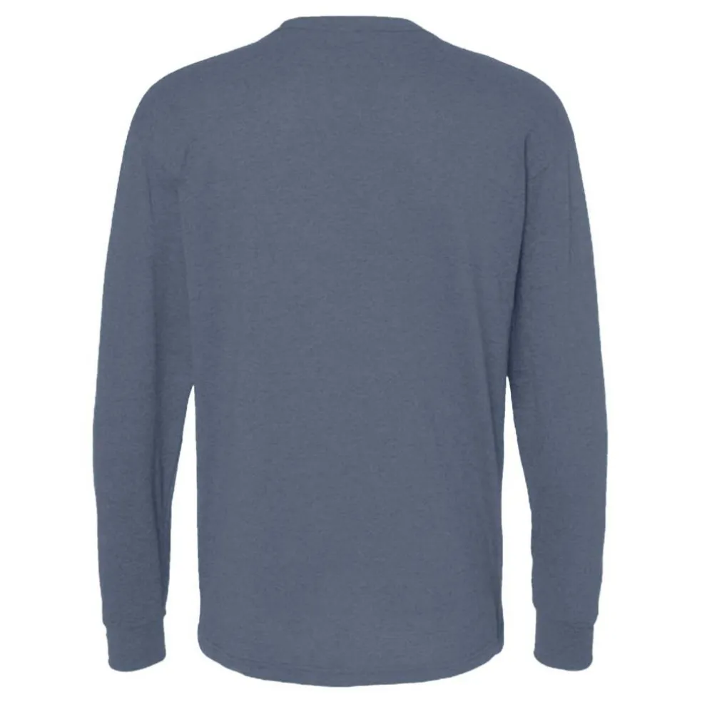 M&O Men's Gold Soft Touch Long Sleeve T-Shirt, Blank Tee for Vinyl Printing & DIY Projects